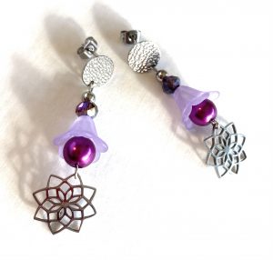 Ohrringe "Purple Blossom"