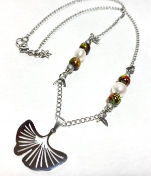 Kette "Ginkgo and Keshi"