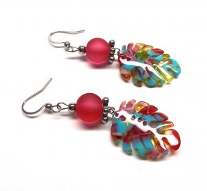 Ohrringe "Monstera and Colour"