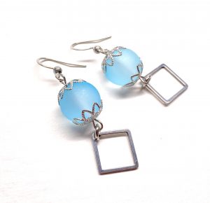 Ohrringe „Neon Series - Light Blue"