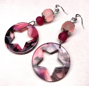 Ohrringe „Summer Reds in Circles"