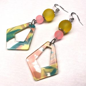 Ohrringe „Summer Greens in Angles"