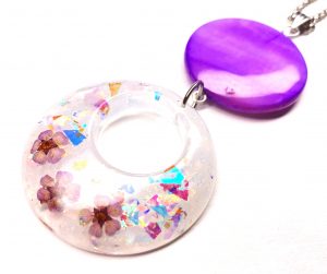 Kette "Purple Flowers“