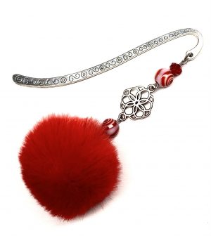 Lesezeichen „Fluffy Red“