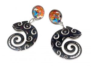 Ohrringe "Reptiles love Sun"