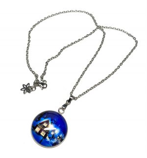 Kette Weihnachts-Cabochon