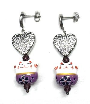 Ohrringe „Maneki Neko Love“