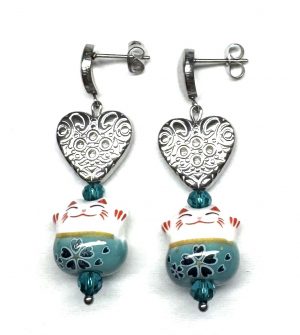 Ohrringe „Maneki Neko Love“
