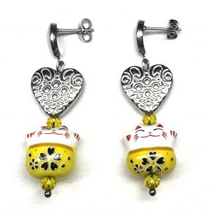 Ohrringe „Maneki Neko Love“