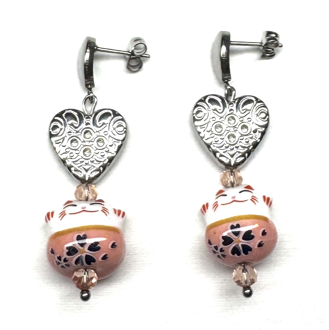 Ohrringe „Maneki Neko Love“