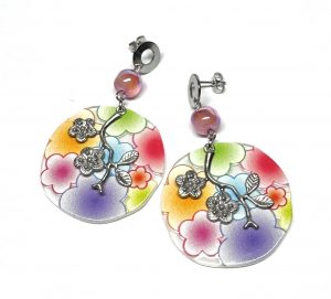 Ohrringe „Plum, Spring, Blossom“