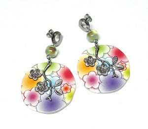 Ohrringe „Plum, Spring, Blossom“