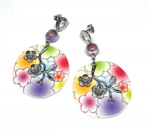 Ohrringe „Plum, Spring, Blossom“