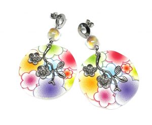 Ohrringe „Plum, Spring, Blossom“