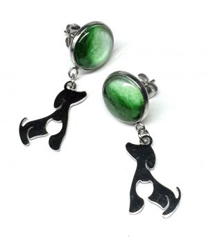 Ohrringe „Emerald Puppy Love“