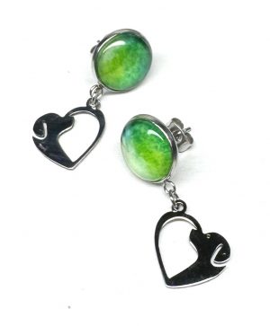 Ohrringe „Green Heart“