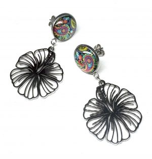 Ohrringe „Paisley Hibiscus“