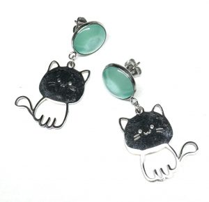 Ohrringe „Mint Purrfection“