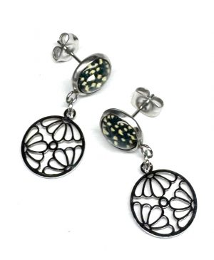 Ohrringe „Green Flower Wheel“