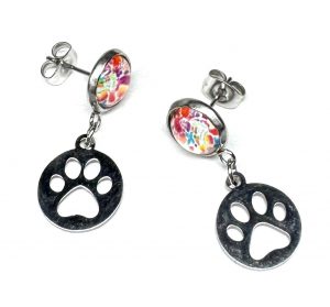 Ohrringe „Confetti Paw Steps“
