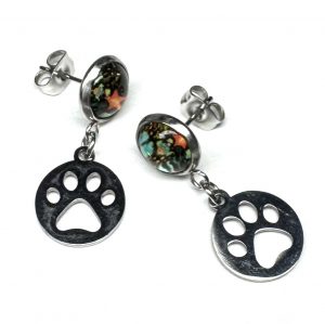 Ohrringe „Midnight Paw Steps“