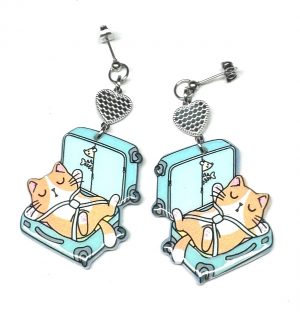 Ohrringe „Travel Kitty“