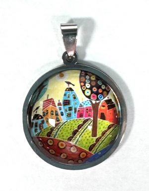 Cabochon & Stainless Steel