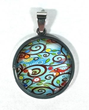 Cabochon & Stainless Steel