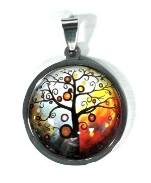 Cabochon & Stainless Steel