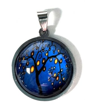 Cabochon & Stainless Steel
