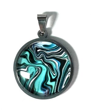 Cabochon & Stainless Steel