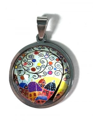 Cabochon & Stainless Steel