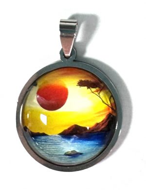 Cabochon & Stainless Steel