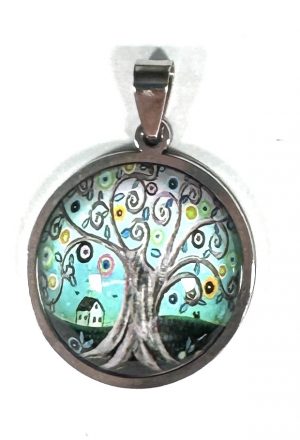 Cabochon & Stainless Steel
