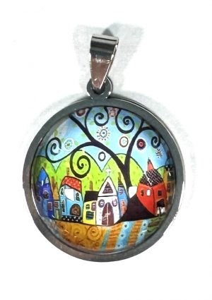 Cabochon & Stainless Steel
