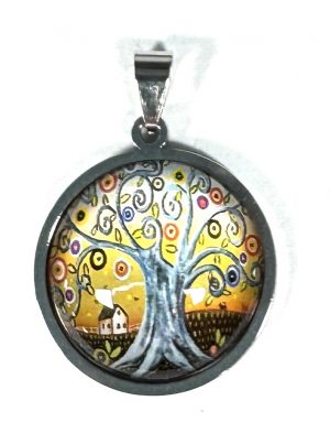 Cabochon & Stainless Steel