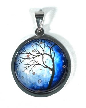 Cabochon & Stainless Steel