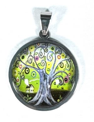 Cabochon & Stainless Steel