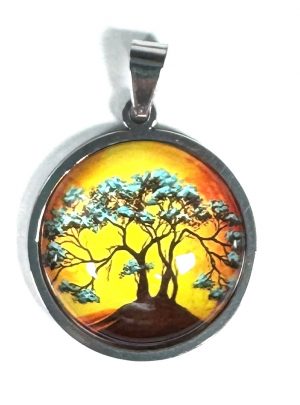 Cabochon & Stainless Steel