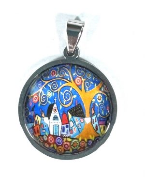 Cabochon & Stainless Steel