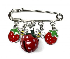 Deko-Nadel „Strawberry Fields“