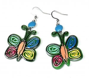 Ohrringe "Butterfly Circle“