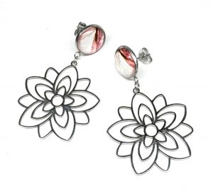 Ohrringe „Marble Blossom“